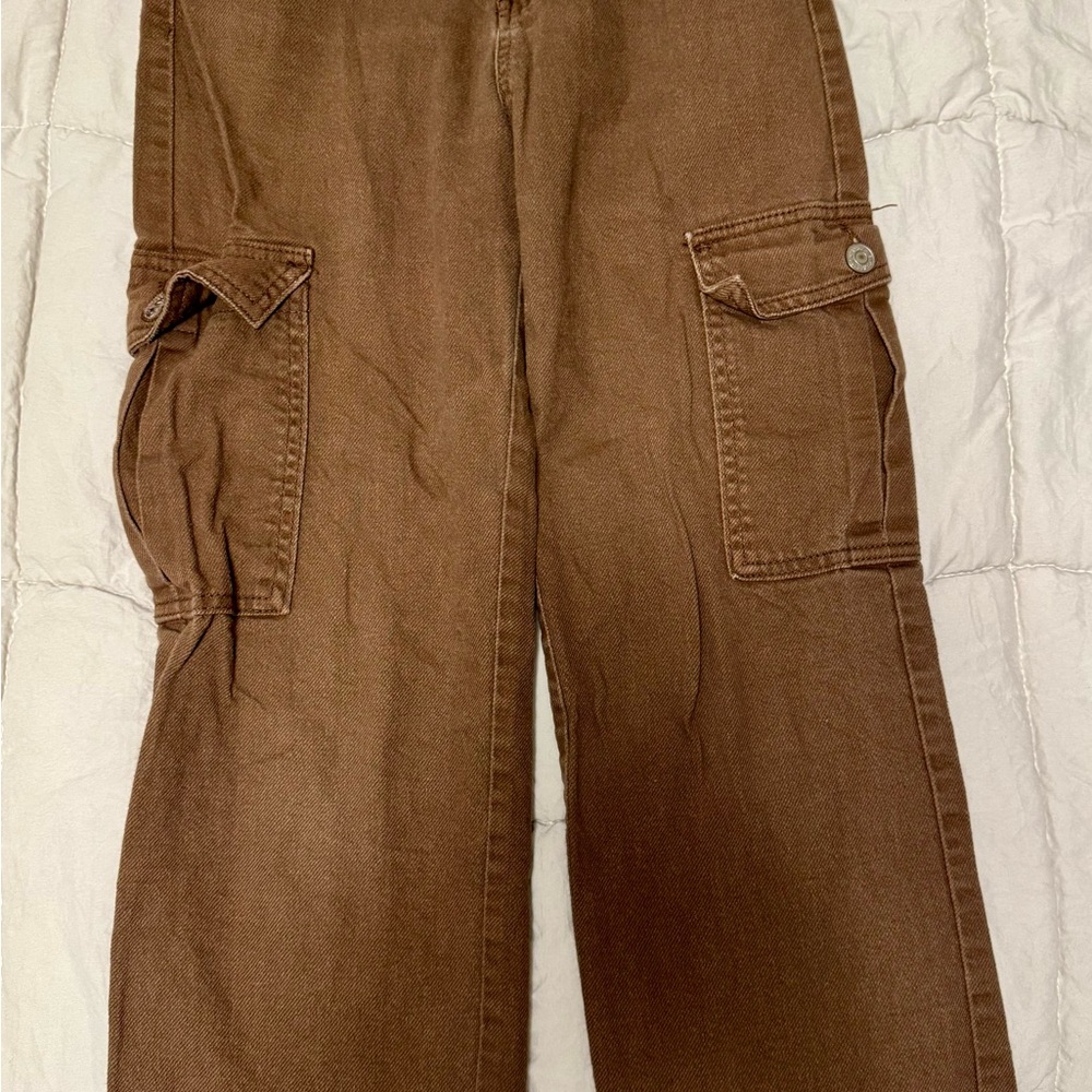 Star of New Generation Brown Cargo Pants SONG 90s Boyfriend size 0